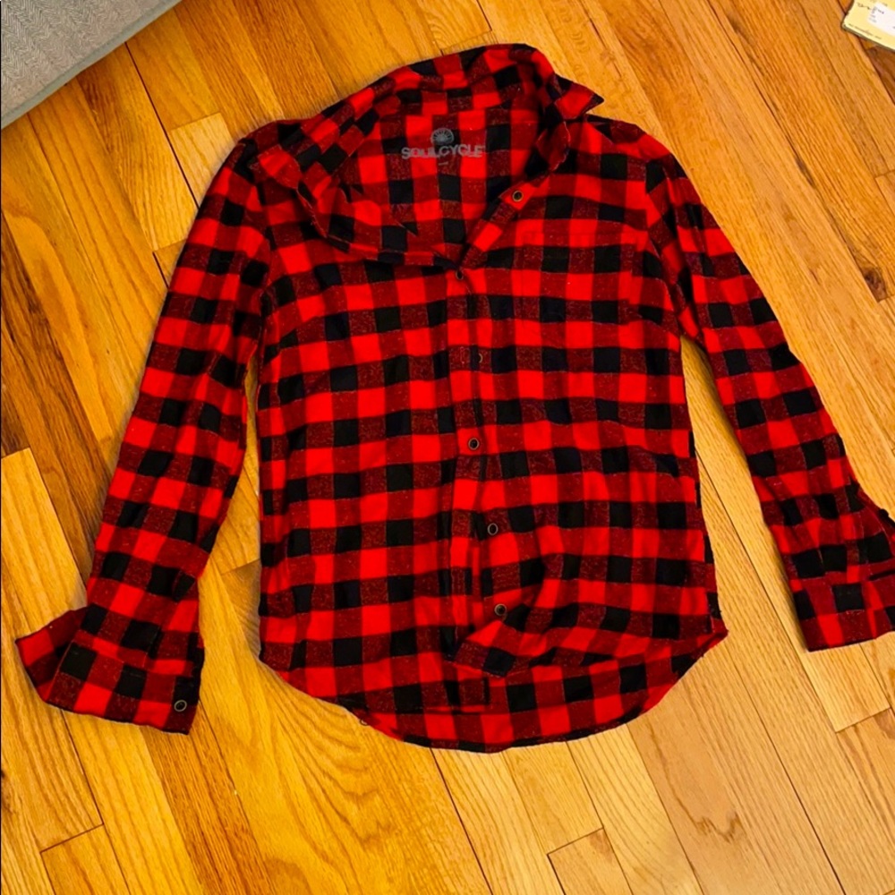 SOULCYCLE SIZE SMALL VINTAGE FLANNEL